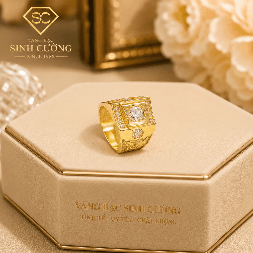 Nhẫn Nam Tuấn Kiệt — Vàng tây 10K
