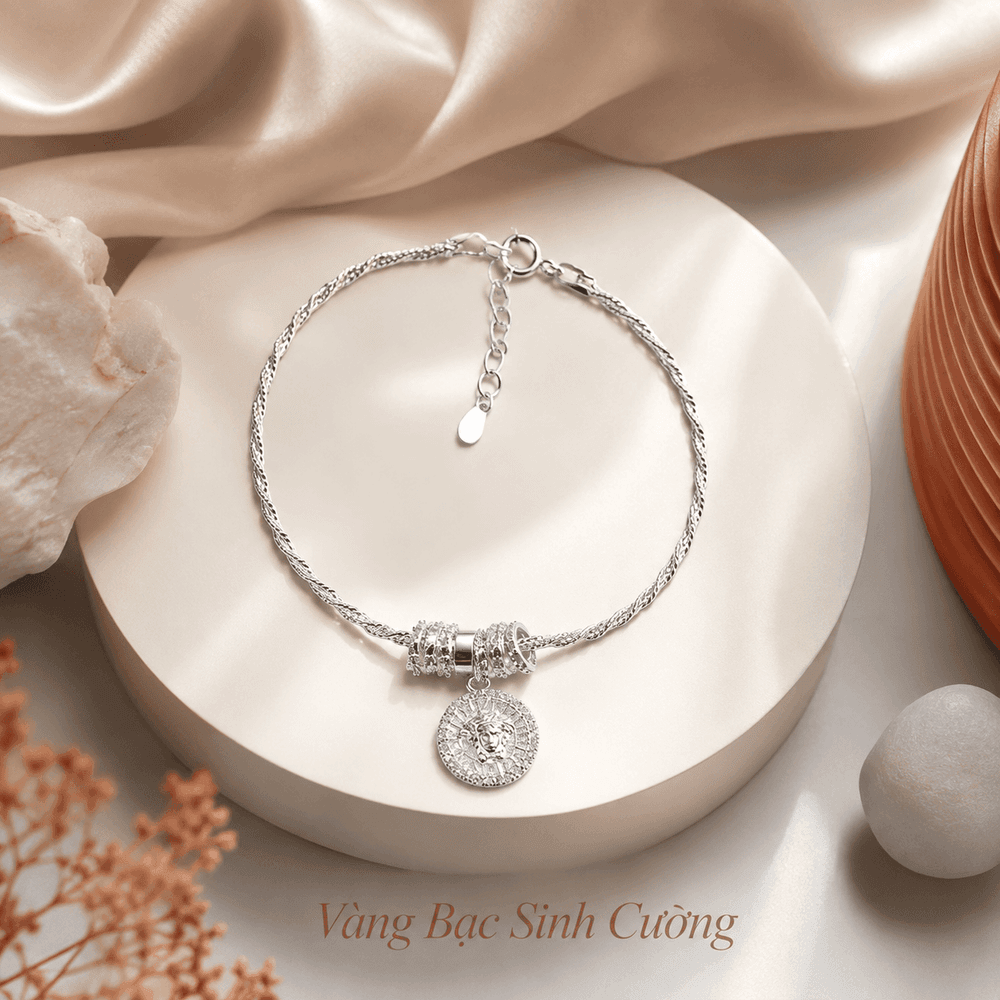Vòng Tay Bạc 925 Charm Huy Hiệu Tròn – Royal Medallion — Bạc