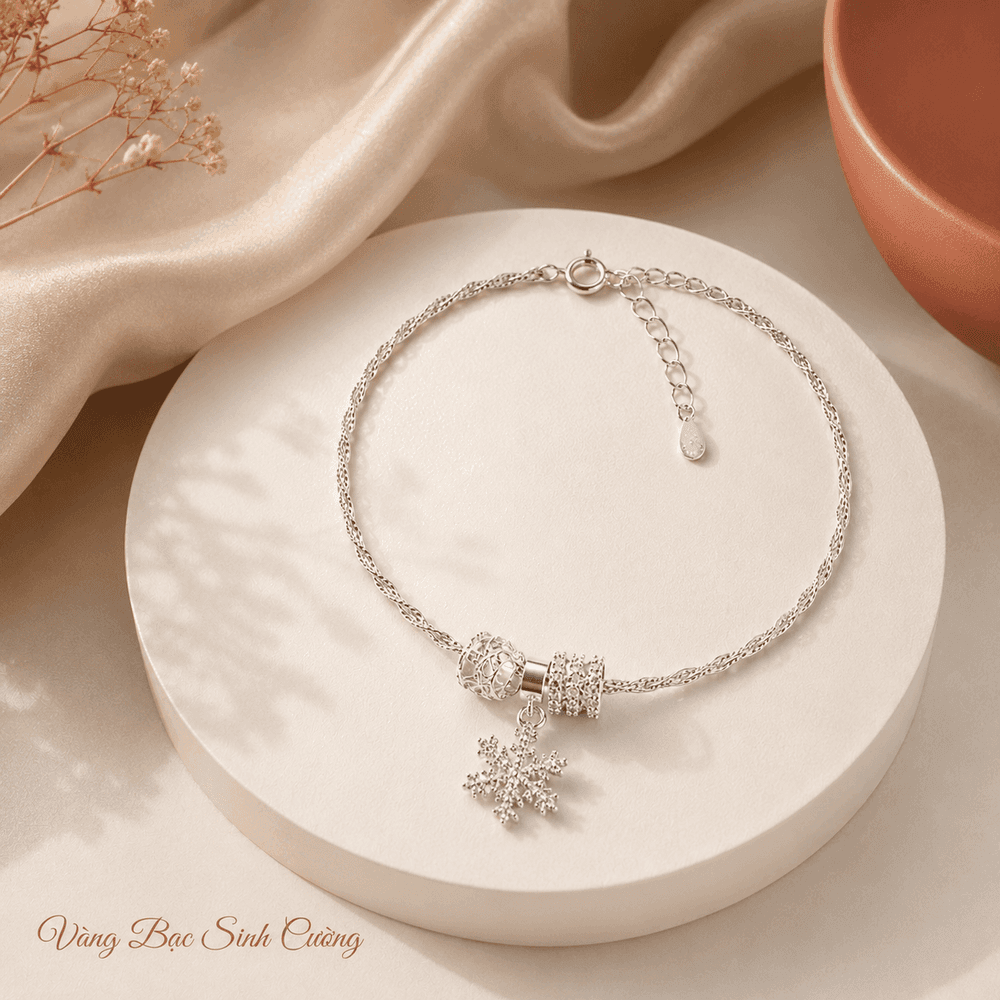 Vòng Tay Bạc 925 Charm Thánh Giá – Divine Grace — Bạc