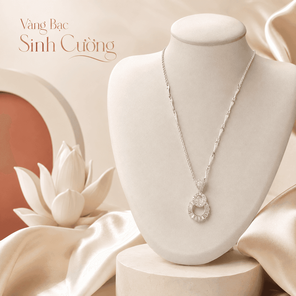 Vòng Cổ Bạc 925 Ánh Nguyệt Kiêu Sa — Bạc
