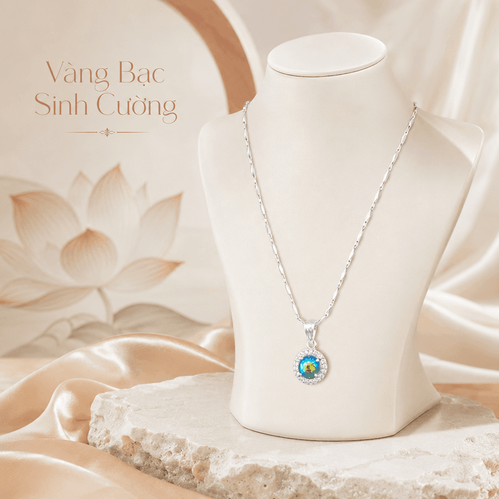 Vòng Cổ Bạc 925 Aurora Huyền Sắc — Bạc