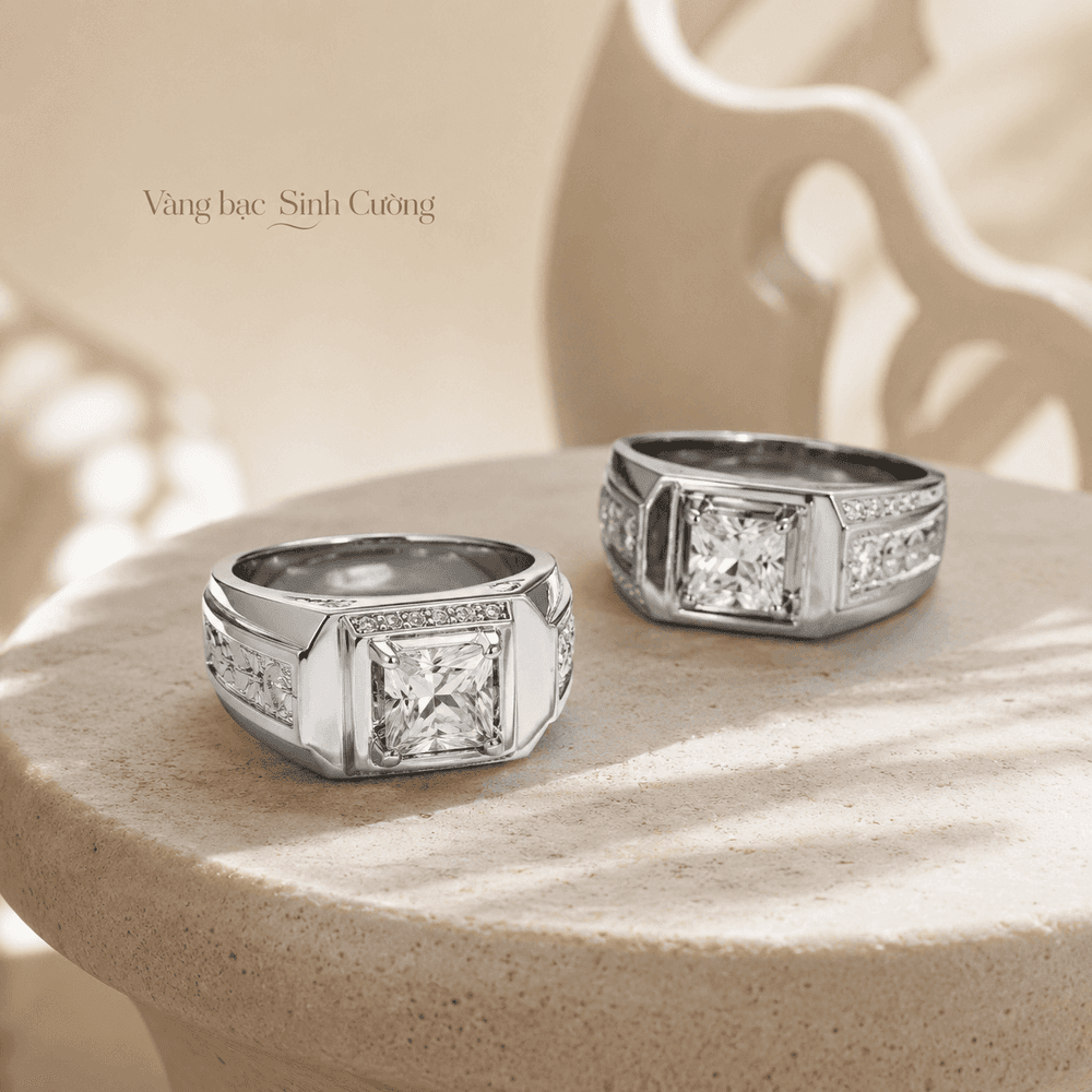 Nhẫn Nam Bạc 925 Đế Vương — Bạc