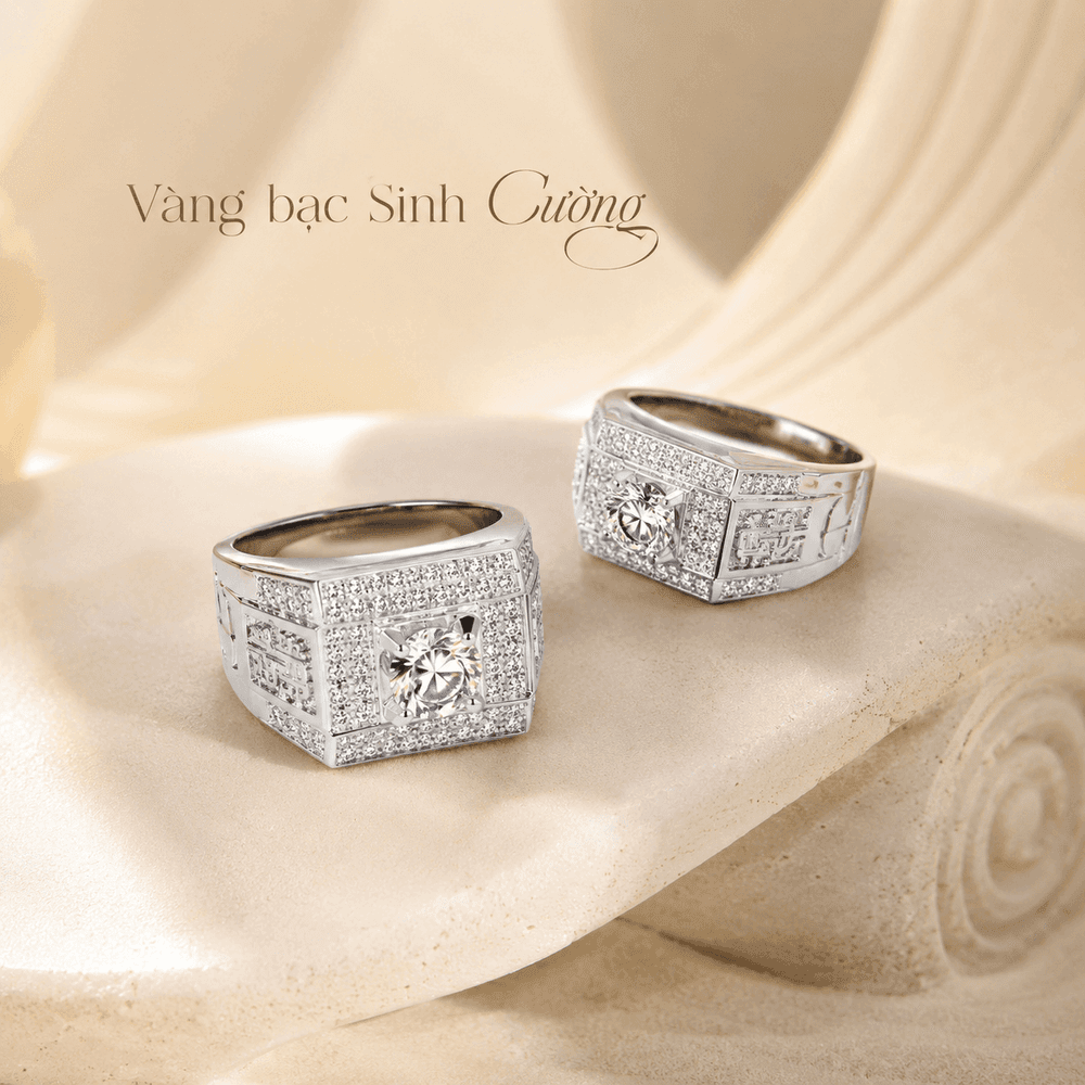 Nhẫn Nam Bạc 925 Thiên Quang — Bạc