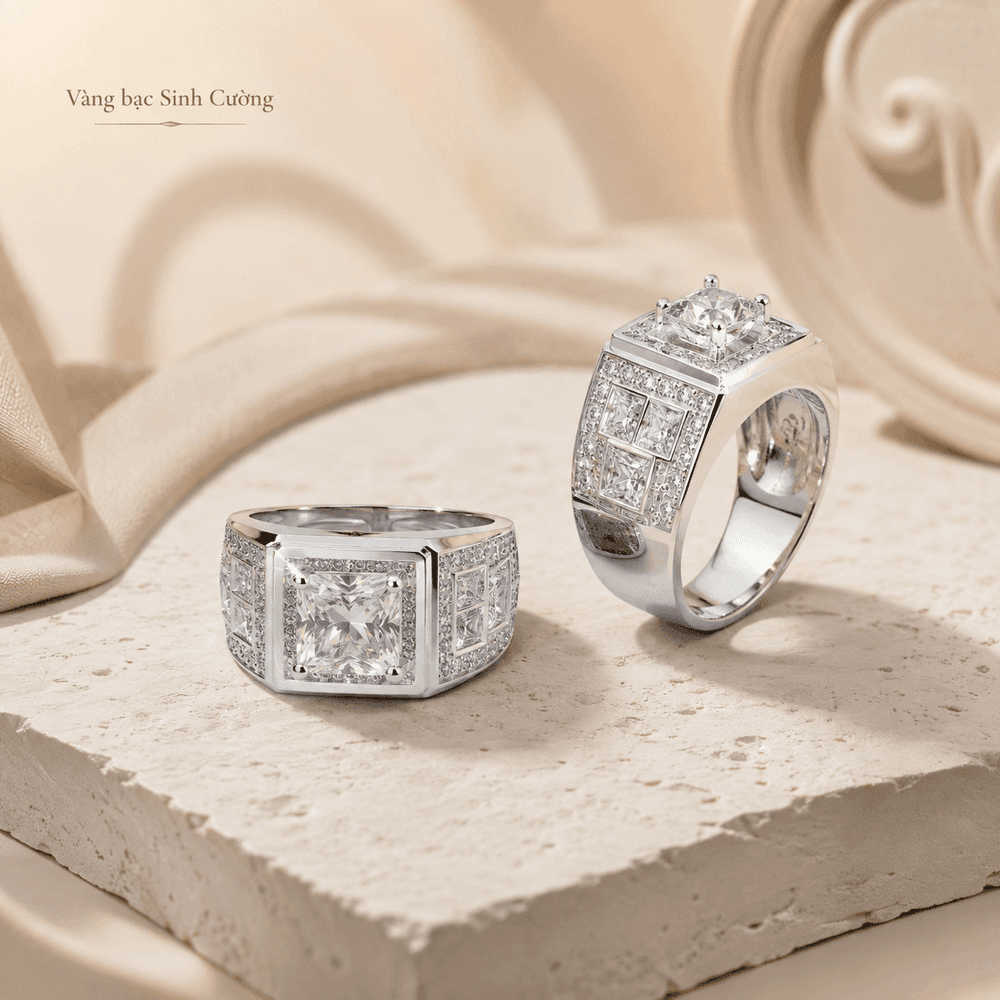 Nhẫn Nam Bạc 925 Minh Vương — Bạc
