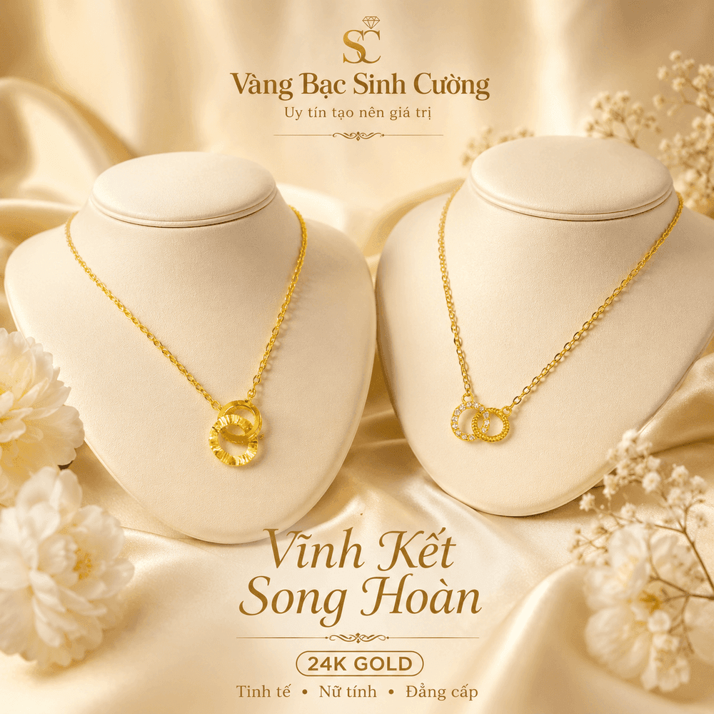 Vĩnh Kết Song Hoàn — Vàng ta 24K