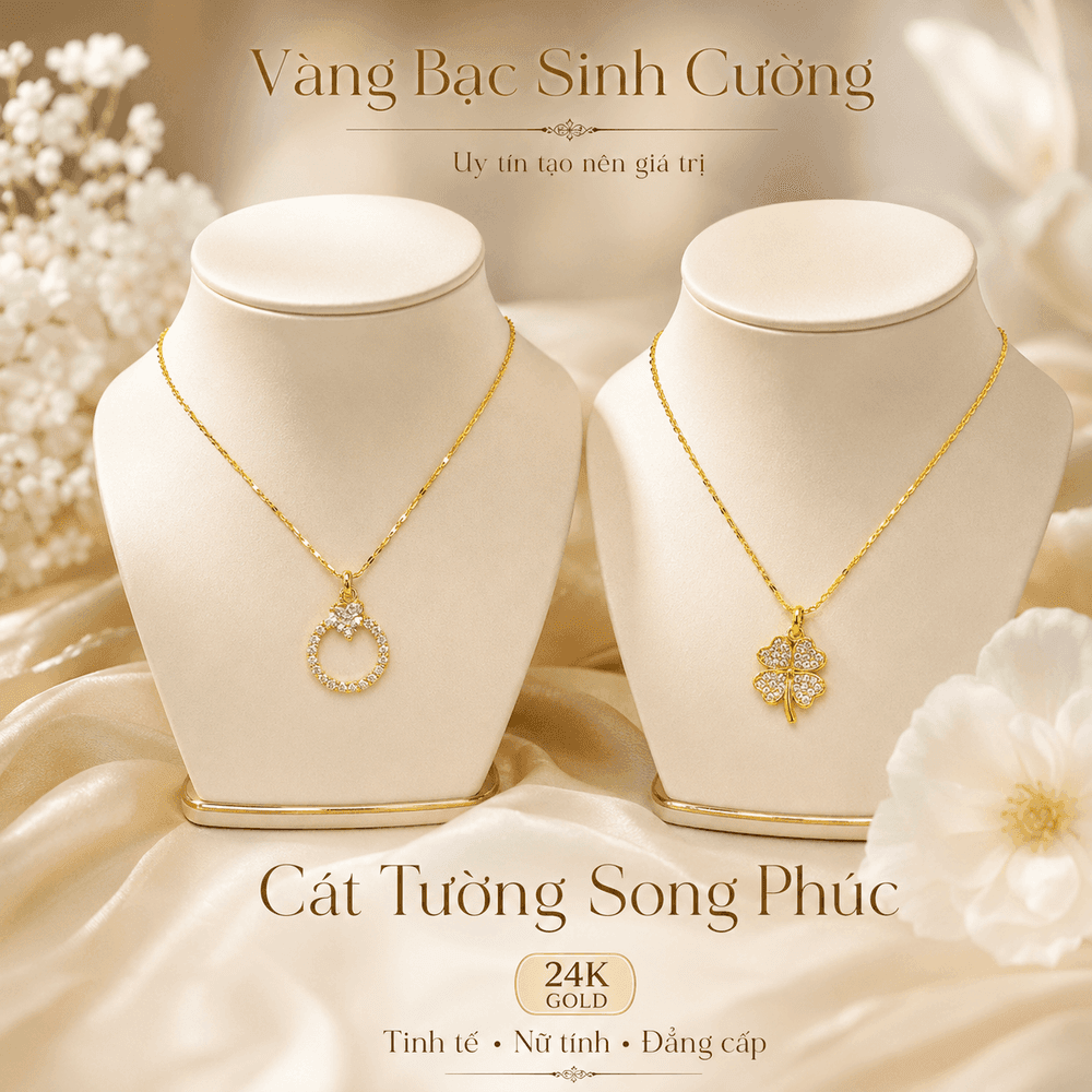 Cát Tường Song Phúc — Vàng ta 24K
