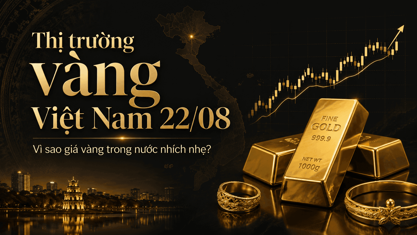 Thị trường vàng Việt Nam ngày 22/08/2026: Vì sao giá vàng bất ngờ nhích lên trong những ngày gần đây?