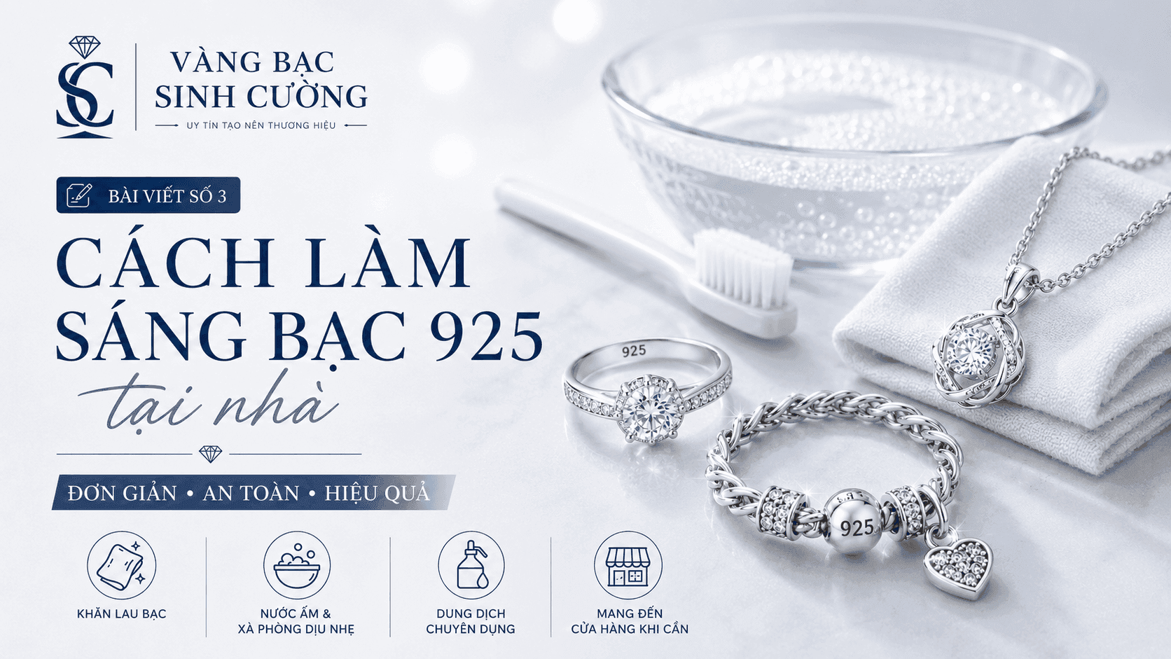 Cách làm sáng bạc 925 tại nhà